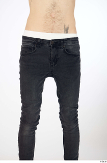 Dio black slim jeans casual dressed thigh 0001.jpg